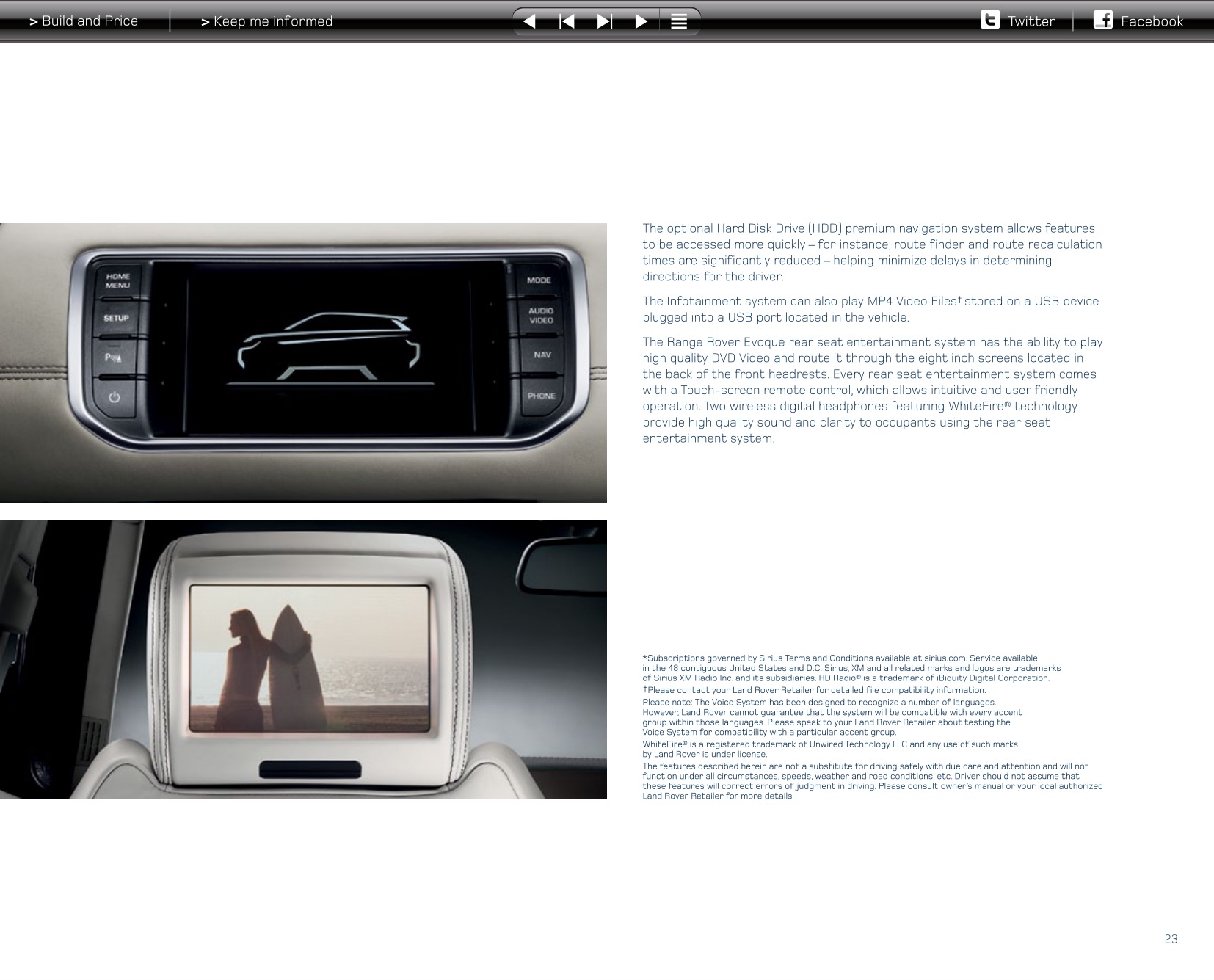 2013 Land Rover Evoque Brochure Page 31